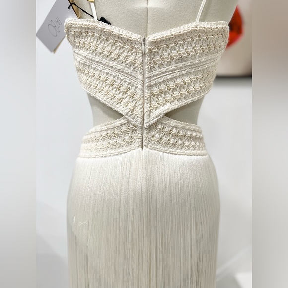 PatBO Fringe Beach Dress with Pearl Straps - Picture 7 of 13